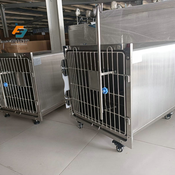 單個不鏽(xiù)鋼寵物貓籠狗籠